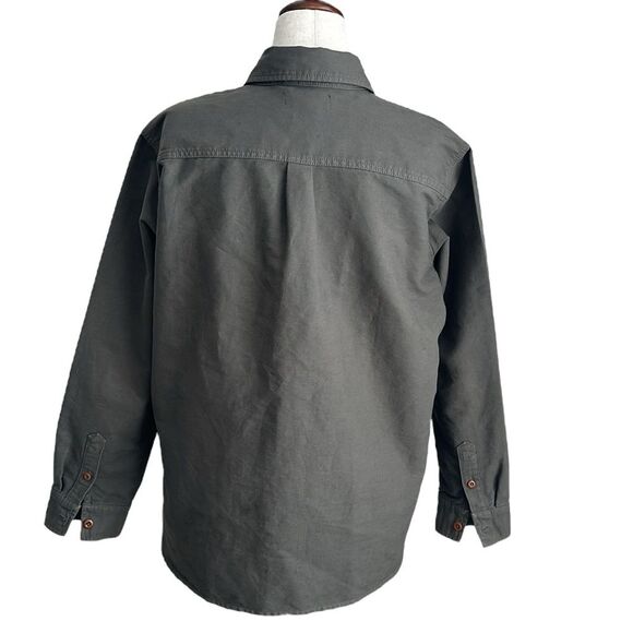 MADEWELL Women’s 100% Cotton Military Cargo Utility Shirt Jacket Green Size L - Picture 2 of 10
